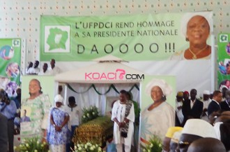 Côte d'Ivoire : La présidente des femmes du PDCI conduite à  sa dernière demeure